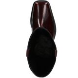 Sacha - Biker Boots - Rood - Leer - Glanzend Bordeauxrood