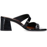 Sacha - Muiltjes - Zwart - Lak - Blokhak