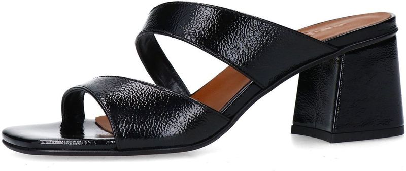 Sacha - Muiltjes - Zwart - Lak - Blokhak