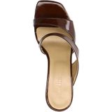 Sacha - Muiltjes - Bruin - Leder - Blokhak - Twee Bandjes