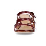 Sacha - Muiltjes - Rood - Leer - Met Gespen