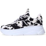 Sacha - Luipaardprint Sneakers - Veelkleurig - Leer - Platformzool