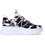 Sacha - Luipaardprint Sneakers - Veelkleurig - Leer - Platformzool