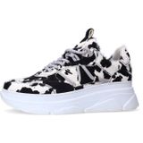 Sacha - Luipaardprint Sneakers - Veelkleurig - Leer - Platformzool