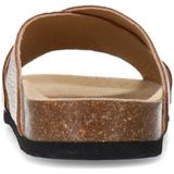 Sacha - Schoenen - Geel - Leer - Gouden Sandalen met Gekruiste Bandjes