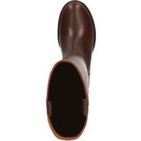 Sacha - Dames - Hoge Leren Laarzen - Bruin - Blokhak 7 cm