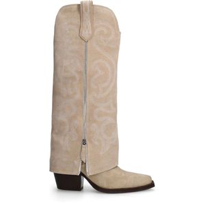Sacha suède cowboylaarzen beige