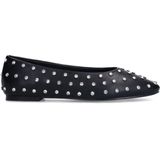 Sacha - Ballerina's - Zwart - Synthetisch - Zilveren Studs