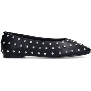 Sacha - Ballerina's - Zwart - Synthetisch - Zilveren Studs