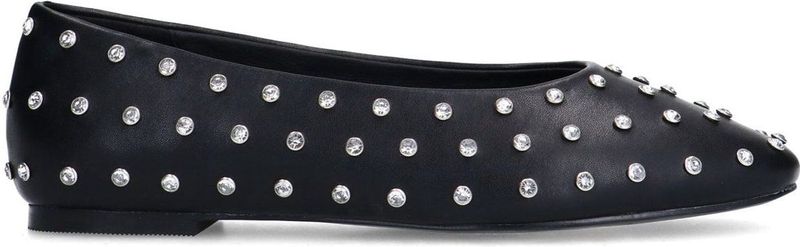 Sacha - Ballerina's - Zwart - Synthetisch - Zilveren Studs