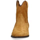 Sacha - Enkellaarsjes - Taupe - Suède - Blokhak 5 cm