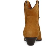 Sacha - Enkellaarsjes - Taupe - Suède - Blokhak 5 cm