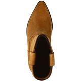 Sacha - Enkellaarsjes - Taupe - Suède - Blokhak 5 cm