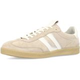 SACHA - Sneakers Laag - Beige/Wit - Glad Leer - Profielzolen