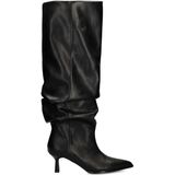 Sacha - Hoge Laarzen - Zwart - Met Brede Schacht - 6 cm Naaldhak