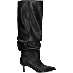 Sacha - Hoge Laarzen - Zwart - Met Brede Schacht - 6 cm Naaldhak