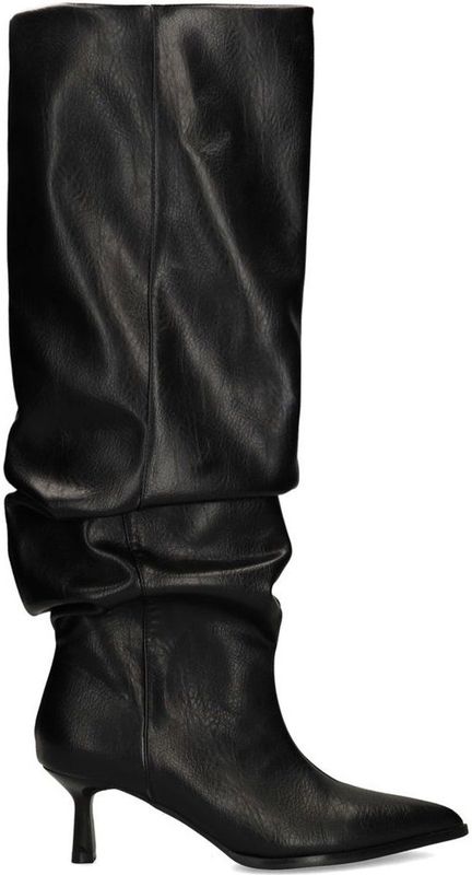 Sacha - Hoge Laarzen - Zwart - Met Brede Schacht - 6 cm Naaldhak