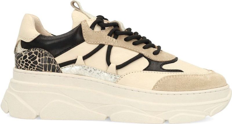 Sacha - Sneakers - Beige - Met Animal Print Details - Plateau Zool 5 cm