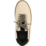 Sacha - Sneakers - Ecru/Zwart - Suède - Plateauzool