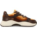 SACHA - Sneakers Laag - Zwart - Leer - Flexibele Zool