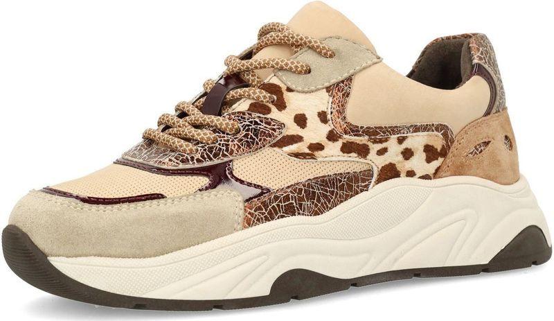 Sacha - Sneakers - Beige - Cow Print - Casual schoenen