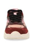 SACHA - Sneakers Laag - Beige - Pink - Rood - Color-Blocking