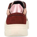 SACHA - Sneakers Laag - Beige - Pink - Rood - Color-Blocking