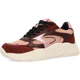 SACHA - Sneakers Laag - Beige - Pink - Rood - Color-Blocking