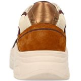 SACHA - Sneakers Laag - Groen/Rood - Vetering met 6 Gaten - Flexibele Zool