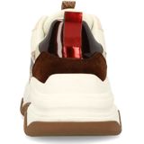 SACHA - Sneakers Laag - Beige/Bruin - Color-Blocking