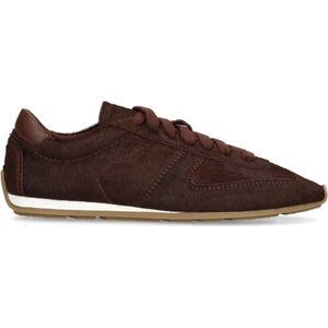 Sacha - Sneakers - Bordeaux - Leren met Ponyhair