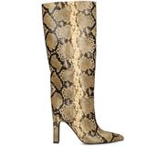 Sacha - Snake Hoge Laarzen - Beige - Met Hak
