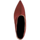 Sacha - Enkellaarsjes - Rood - Satin-look - 8 cm Naaldhak