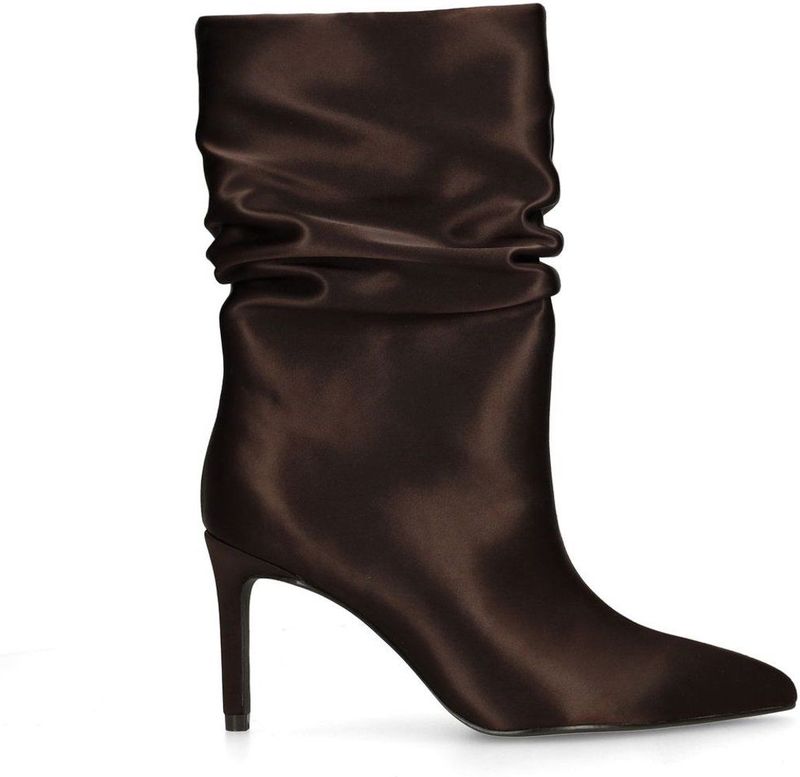 Sacha - Enkellaarsjes - Bruin - Met Hak - 8 cm Hoog