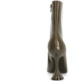 Sacha - Enkellaarsjes - Groen - Lak - Trechterhak 8 cm