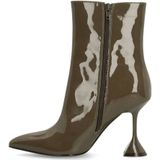 Sacha - Enkellaarsjes - Groen - Lak - Trechterhak 8 cm