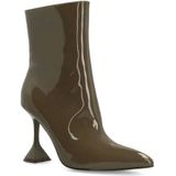 Sacha - Enkellaarsjes - Groen - Lak - Trechterhak 8 cm