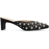 Sacha - Muiltjes - Zwart - Met Studs