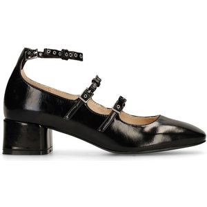 Sacha - Mary Jane's - Zwart - Dames - Lage Blokhak 4 cm