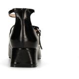Sacha - Mary Jane's - Zwart - Dames - Lage Blokhak 4 cm