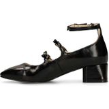 Sacha - Mary Jane's - Zwart - Dames - Lage Blokhak 4 cm