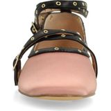 Sacha - Ballerina's - Roze - Satin Look - Met Gespen en Bandjes