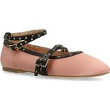 Sacha - Ballerina's - Roze - Satin Look - Met Gespen en Bandjes