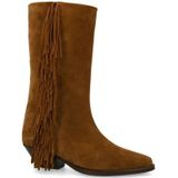 Sacha - Cowboylaarzen - Cognac - Suède - Franjes