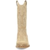 Sacha - Cowboylaarzen - Beige - Suède - Met Sierstiksels