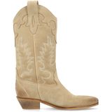 Sacha - Cowboylaarzen - Beige - Suède - Met Sierstiksels