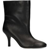 Sacha - Enkellaarsjes - Zwart - Leren - Met Hak