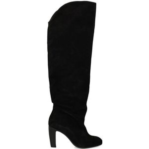 Zwarte dansschoen met rood corset