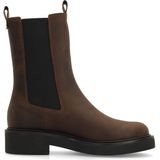Sacha - Chelsea Boots - Bruin - Leren - Platte Hak 4 cm