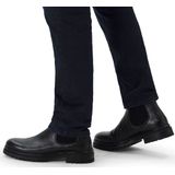 Manfield - Heren - Zwarte leren chelsea boots